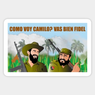 Fidel y Camilo magnets and stickers Sticker